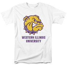 WIU Adult T-Shirt Distressed Primary, White, S-5XL