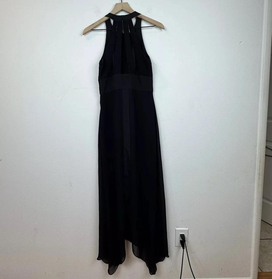 Maxi Vestido BCBG BCBGENERATION Baile de graduación Para Mujer Talla SIRENA Negro ENCAJE SATINADO Foto 4 de 4