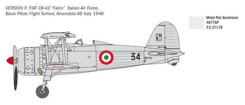 ITALERI Fiat CR.42 Falco „The Battle of Britain“ Nr.: 2801 1:48 - Bild 11 von 11