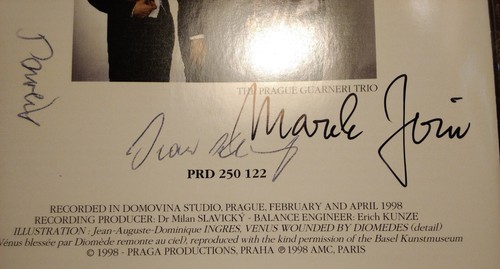 AUTOGRAPHED CD BEETHOVEN GUARNERI TRIO Piano Cello Violin Classic Music Concert - Foto 11 di 13