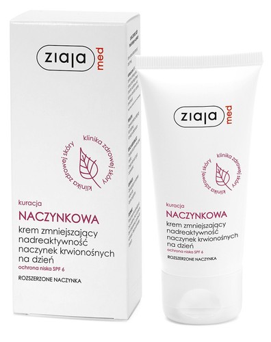 ZIAJA MED COUPEROSE SKIN BLOOD VESSELS SEALING DAY CREAM SPF6 - Picture 1 of 2