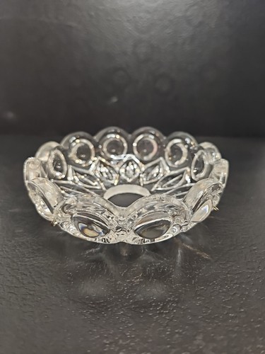 VTG 4" Bobeche Candle Drip Bowl Cup 1" Center Hole, 4 Pins Chandelier Candelabra - Picture 8 of 11