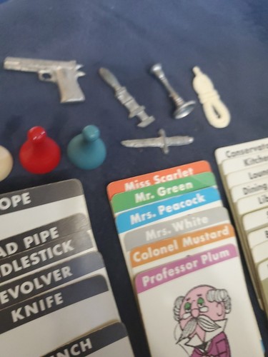 1960 CLUE Board Game Replacement Pieces & Rules - Incomplete See Description - Picture 8 of 10