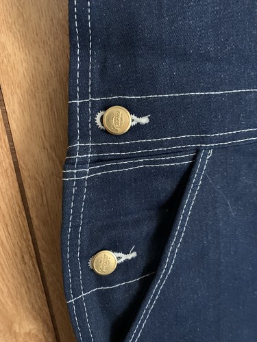 Salopette bavaglino denim blu Dickies made in USA nuova 40x30 - Foto 3 di 7