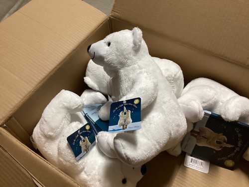 Peluche orso polare 11 pollici confezione storia con libro la notte in cui sei nato - Foto 3 di 3