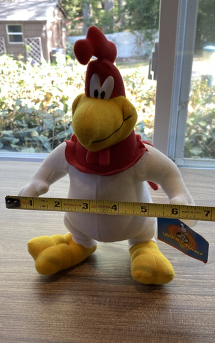 Vintage Warner Bros. 1997 Looney Tunes Play By Play Foghorn Roosters Plush - Picture 12 of 14