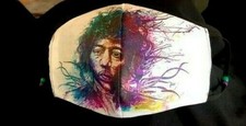 ***Jimi Hendrix 2***  REVERSIBLE Cotton Face mask (handmade)