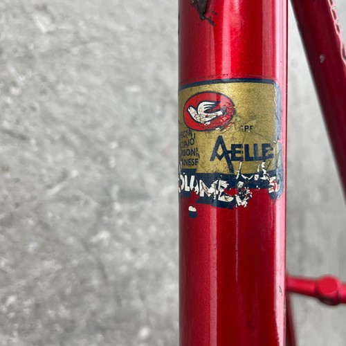 Vintage Bandiziol Frame Set 61 Italy Red Large Tall Red 126 Campagnolo Columbus - Picture 5 of 22
