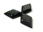 Rear Carbon Fiber W/ Black Base Badge Emblem For Mitsubishi Eclipse (For: Mitsubishi Eclipse)