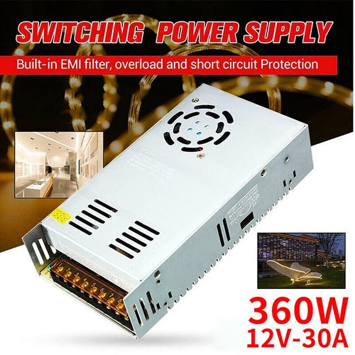 Dc 12V Power Supply 30A 360W Ac 110V-220V Converter Dc 12Volt 30Amp UK STOCK - Picture 5 of 23
