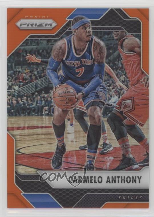 2016-17 Panini Prizm Orange Prizm 13/49 Carmelo Anthony #121