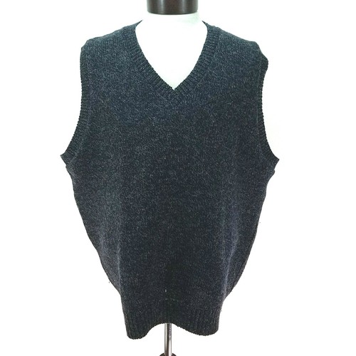 Chaleco Suéter de Colección Woolrich Mezcla de Lana Azul Mármol Gris Cuello en V EE. UU. Para Hombres XL RARO * - Imagen 5 de 8