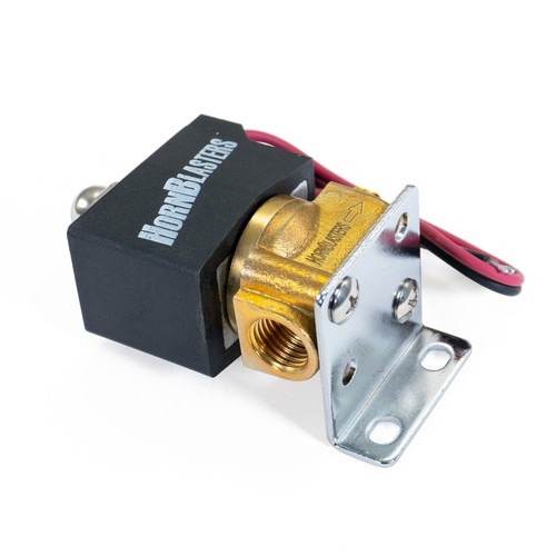 HornBlasters 1/4" 24-Volt Air Valve Solenoid & Mounting Bracket - 1/4" NPT Ports - Picture 2 of 5