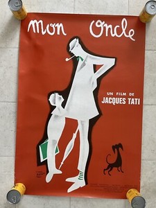 MON ONCLE JACQUES TATI -REPRO AFFICHE SUR TOILE EN 340g (40X60 MON ONCLE JACQUES TATI -REPRO AFFICHE SUR TOILE EN 340g (40X60
