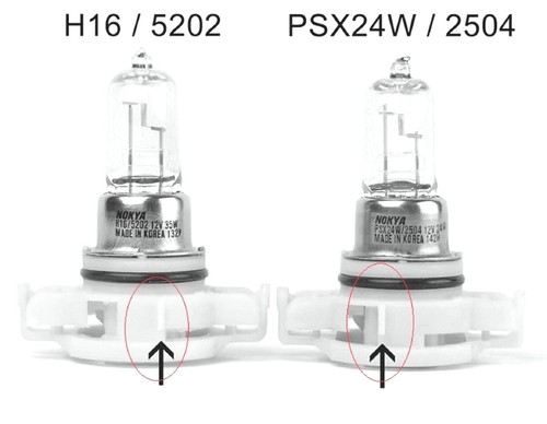 Nokya 2500K Yellow PSX24W 2504 Nok7691 24W Two Bulbs Fog Light Replacement Lamp - Picture 5 of 12