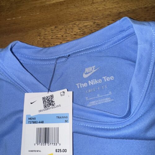 Nike Mens Dri-Fit Legend SS Medium Training Shirt Blue 727982 448 New With Tags - Picture 3 of 6