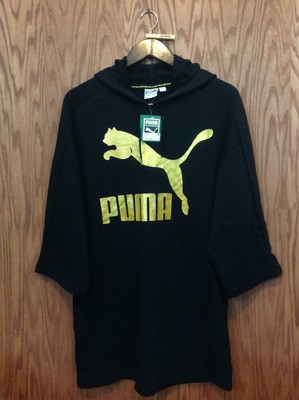 black and gold puma hoodie