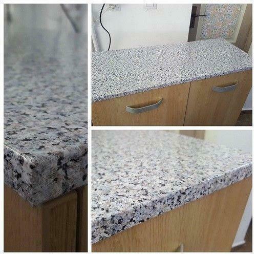1mX90cm GRANIT GRAU SCHWARZ WEISS GESPRENKELT SELBSTKLEBEND VINYL SELBSTKLEBENDE RÜCKSEITE KUNSTSTOFF - Bild 2 von 8