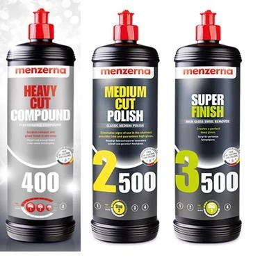 Kit de Lustrage Menzerna Trinité - 3 x 250 ml