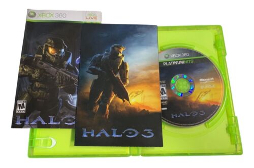Halo 3 Xbox 360 Platinum Hits Edición Completa Con Manual Limpiado y PROBADO! - Imagen 3 de 3