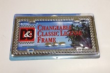 3 D Braid Rope Twist Classic Chrome-chrome Metal License Plate Frame Lpf-2334cc 3 D Braid Rope Twist Classic Chrome-chrome Metal License Plate Frame Lpf-2334cc