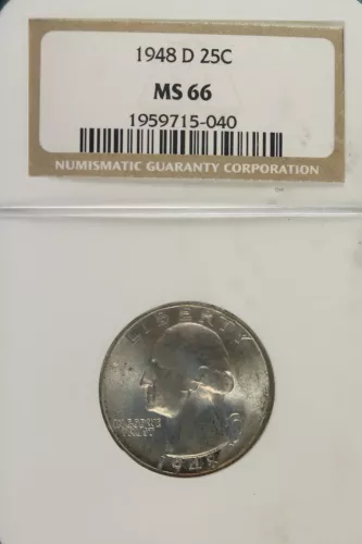 1948 D NGC MS66 Washington Quarter!!#A2327