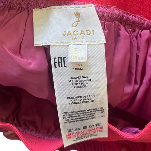 Jacadi Paris Girls Pink Burgundy Tutu Skirt 6A - Picture 7 of 9