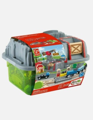Hope Eisenbahn Eimer Baumeister Set 50tlg Geschenk angehende Baumeister Kinder Spielzeug