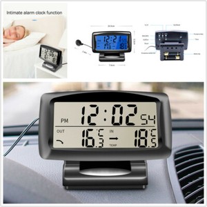 Digital Car OUT/IN Dual Thermometer Temperature Sensor Vehicle Alarm Clock Digital Car OUT/IN Dual Thermometer Temperature Sensor Vehicle Alarm Clock