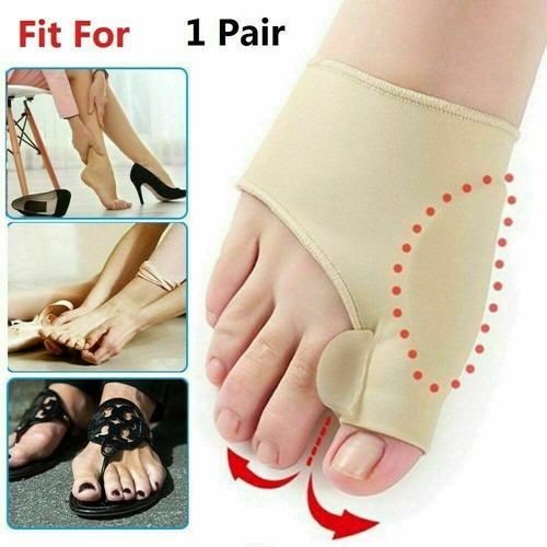2Pcs Big Toe Splint Straightener Corrector Bunion Hallux Valgus Pain Relief - Picture 3 of 10
