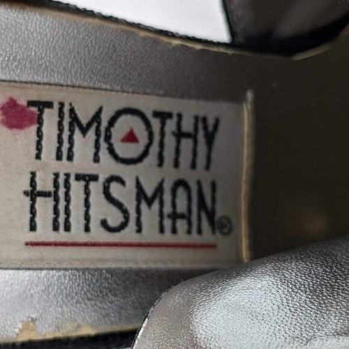 Timothy Hitsman Mujer Negro Punta Eslinga Trasera Tacones Metal Talla 8.5 - Imagen 8 de 10