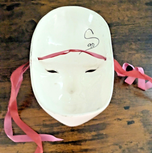 VTG 1990 New Orleans Mardi Gras Artist Signed Ceramic Decorative Masquerade Mask - Picture 7 of 7