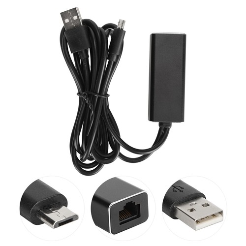 Adaptador Micro USB a Ethernet RJ45 10/100Mbps Transmisión de conversión para TV St - Imagen 11 de 22