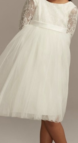 Flower Girl Dress - Ivory - Size 14 - David’s Bridal - Picture 8 of 11