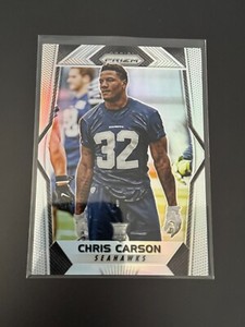 2017 Panini Prizm Chris Carson RC #212 Silver Prizm