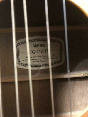 Acoustic Guitar Yamaha FG-412-12 12 String Natural | eBay Acoustic Guitar Yamaha FG-412-12 12 String Natural | eBay