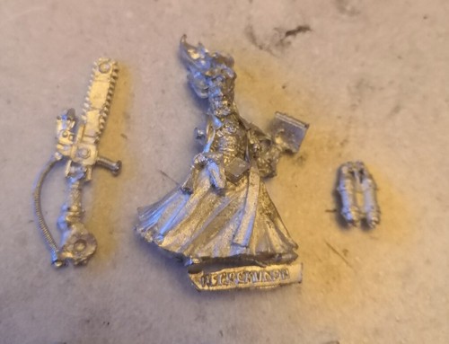 Necromunda Klovis The Redeemer & Malakev Fanatic 2004 Black Library Metal Fuera de existencia - Imagen 2 de 3