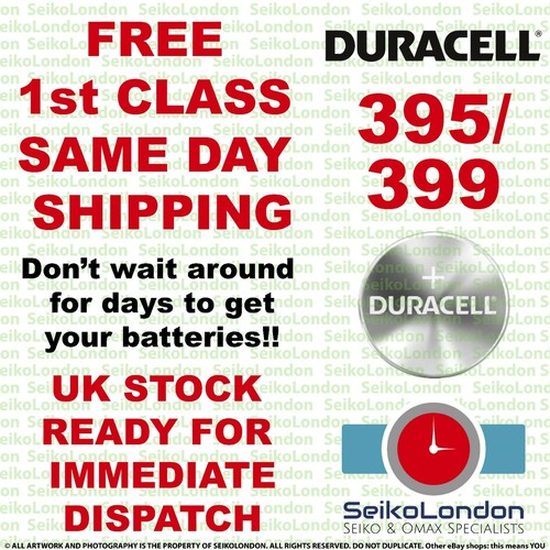 Duracell Silver Oxide Watch Battery 1.55v ALL SIZES OF WATCH BATTERIES - FAST!! - Picture 44 of 51