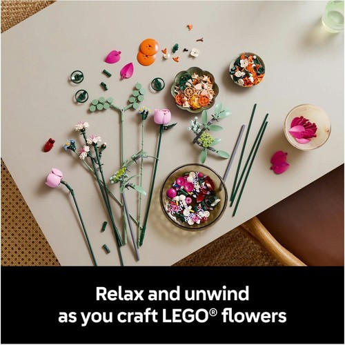 LEGO 10342 Botanicals Pretty Pink Flower Bouquet BRAND NEW SEALED - Picture 4 of 8