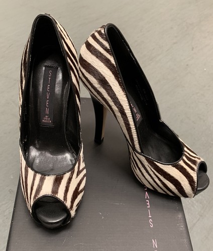 Steven By Steve Madden Zebra Pumps Size 