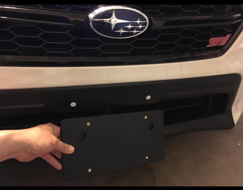 Front Bumper Square Holes License Plate Bracket for SUBARU No Drilling Required - Picture 13 of 24