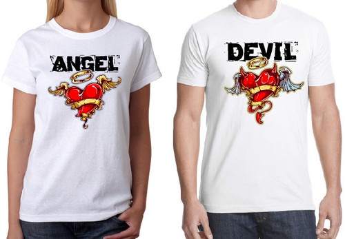 Couple Matching Love Tshirts - Husband Wife Boyfriend - His and Hers Design Tees - Picture 5 of 22
