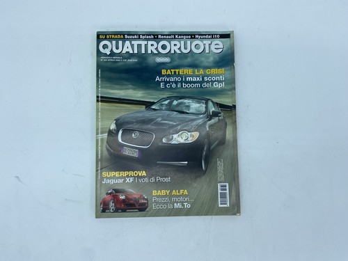 RIVISTA QUATTRORUOTE ANNATA 2008 APRILE GIORNALE LIBRO - Picture 1 of 2