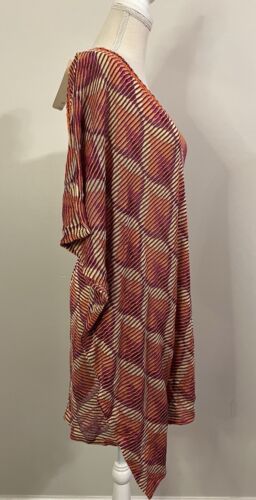 NWT $231 Anthropologie CECILIA PRADO MARE Orange Purple Gorgeous Coverup OS - Picture 4 of 7