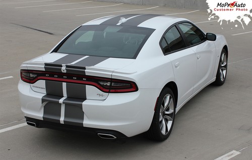 Dual Redline racing rally stripe For Dodge Charger SRT widebody Redeye hellcat - Picture 13 of 14