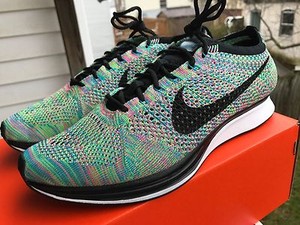 Nike Flyknit Racer Multicolor Rainbow 2.0 526628-304 Nike Flyknit Racer Multicolor Rainbow 2.0 526628-304