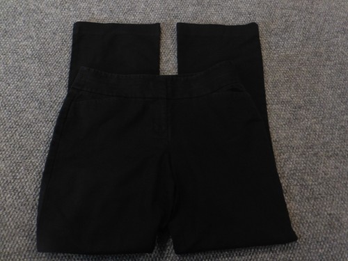 Ann Taylor Loft Womens Pants 8 black straight stretch