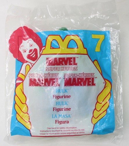 McDonalds Marvel Super Heroes Actionfigur HULK 1996 Happy Meal Spielzeug Neu Versiegelt - Bild 1 von 7