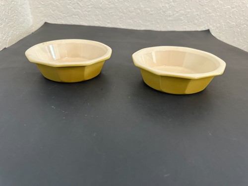 Emile Henry Pie / Tart Dish Yellow Enamel Ceramic 5.5" # 31.72 - Picture 10 of 11