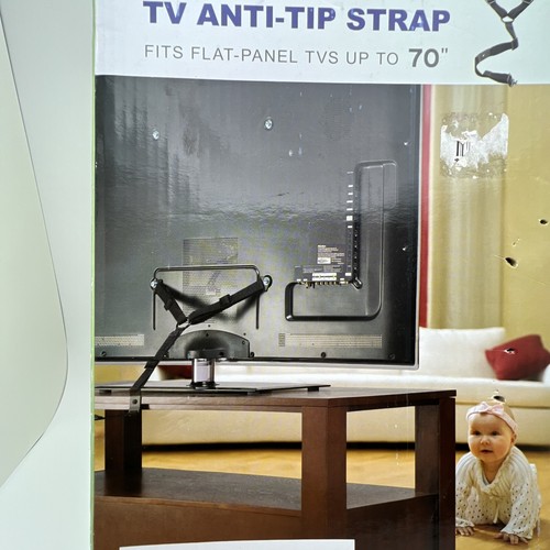 Sanus Accents TV Anti-Tip Strap Fits Up to 70" TVs #A701-B1 - Picture 3 of 3